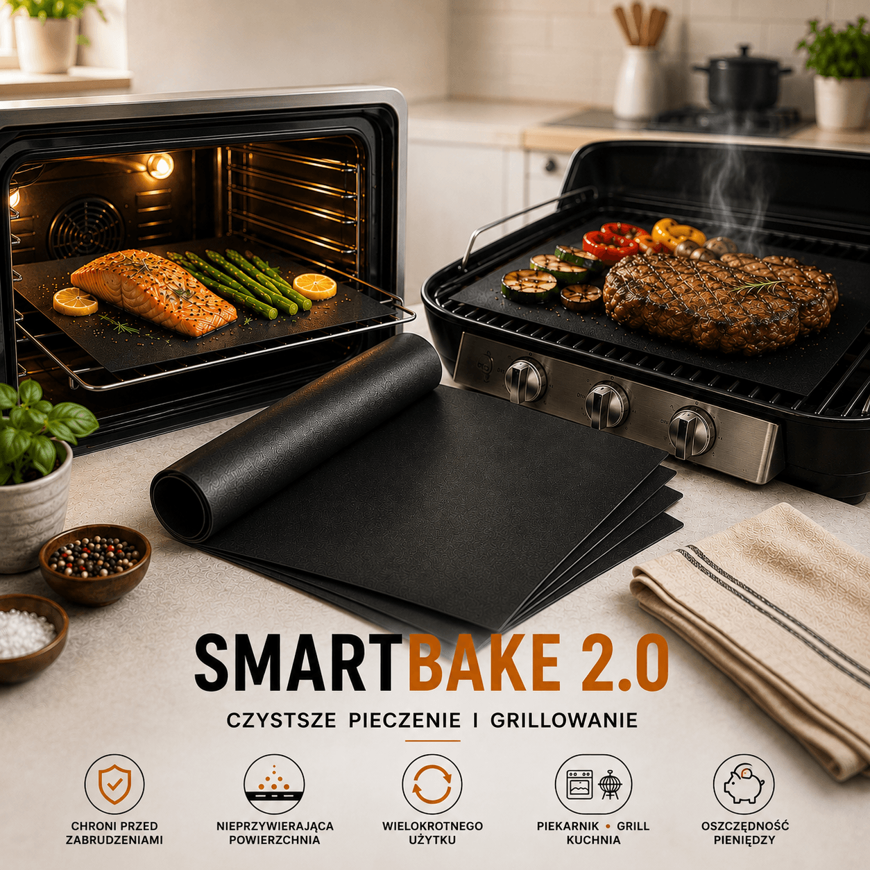 SmartBake 2.0 - innowacyjne maty  do pieczenia i grillowania